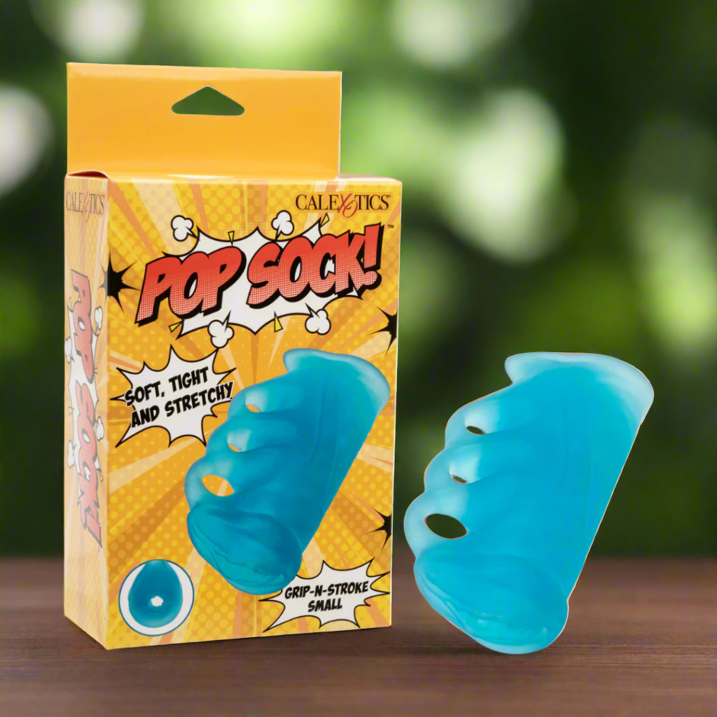 Pop Sock! Grip-N-Stroke Small Male Masturbator - Blue | CheapLubes.com Pop Sock! Grip-N-Stroke Small Male Masturbator - Blue | CheapLubes.com