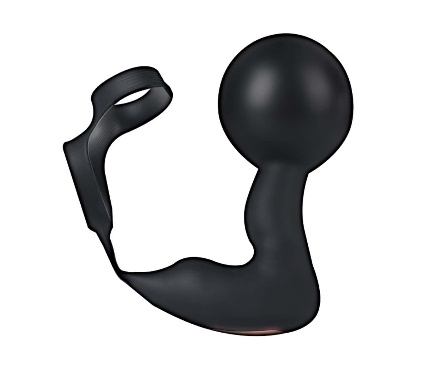 Atomic Inflatable P-Spot Vibe - Black | CheapLubes.com