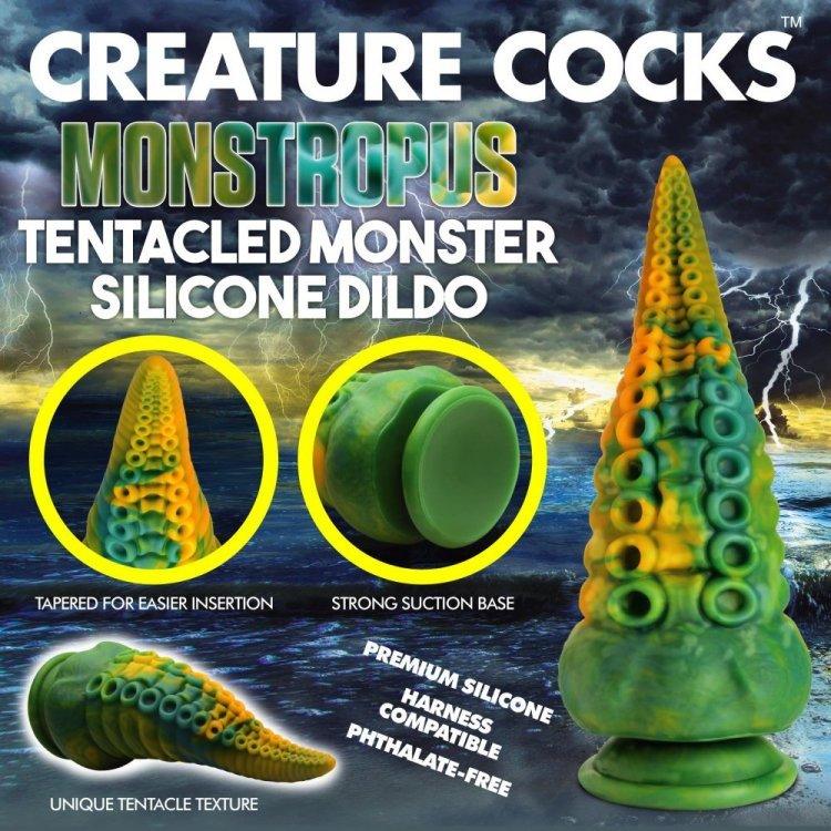 CREATURE COCKS - Monstropus - Tentacled Monster Silicone Dildo - CheapLubes.com