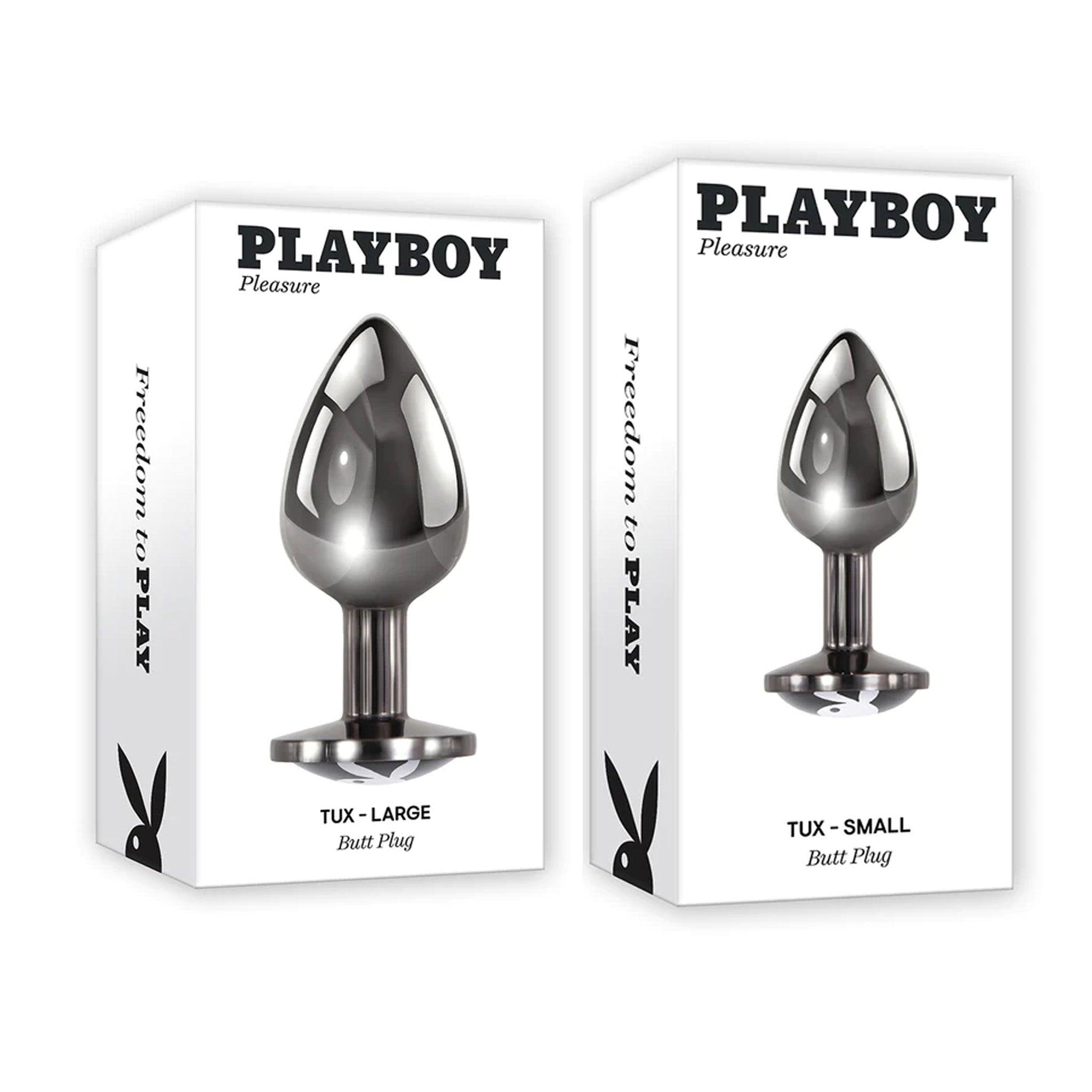 Playboy Tux Metal Anal Plug (2 Sizes Available) CheapLubes.com Playboy Tux Metal Anal Plug (2 Sizes Available) CheapLubes.com