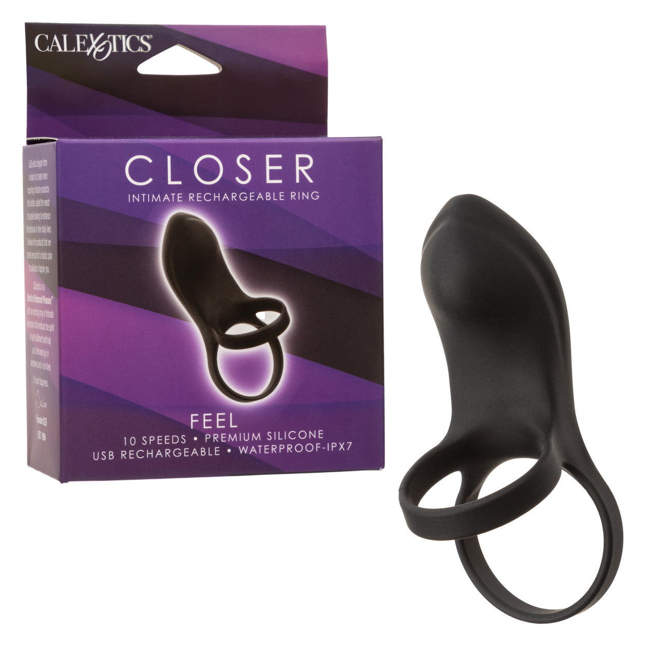 Closer - Feel Intimate Rechargeable Silicone Ring | CheapLubes.com