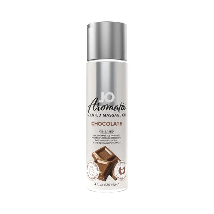 JO Aromatix Chocolate Scented Massage Oil - 4 oz (120 mL) - CheapLubes.com