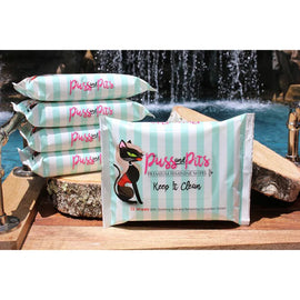 Puss and Pits Premium Feminine Wipes 1-Pack (15 Wipes per Pack) - 0