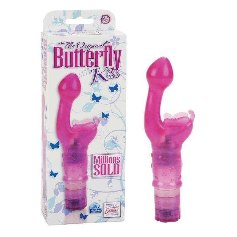 The Original Butterfly Kiss Vibe - Pink at CheapLubes.com