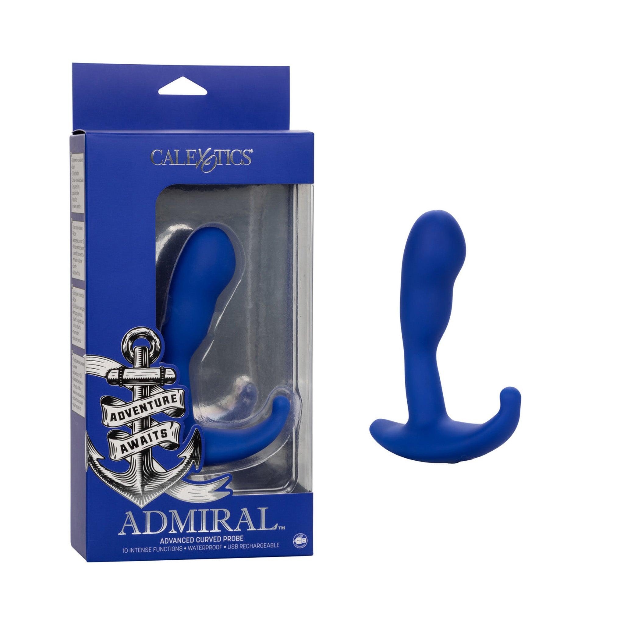 Admiral Advanced Vibrating Curved Probe - Rechargable - CheapLubes.com