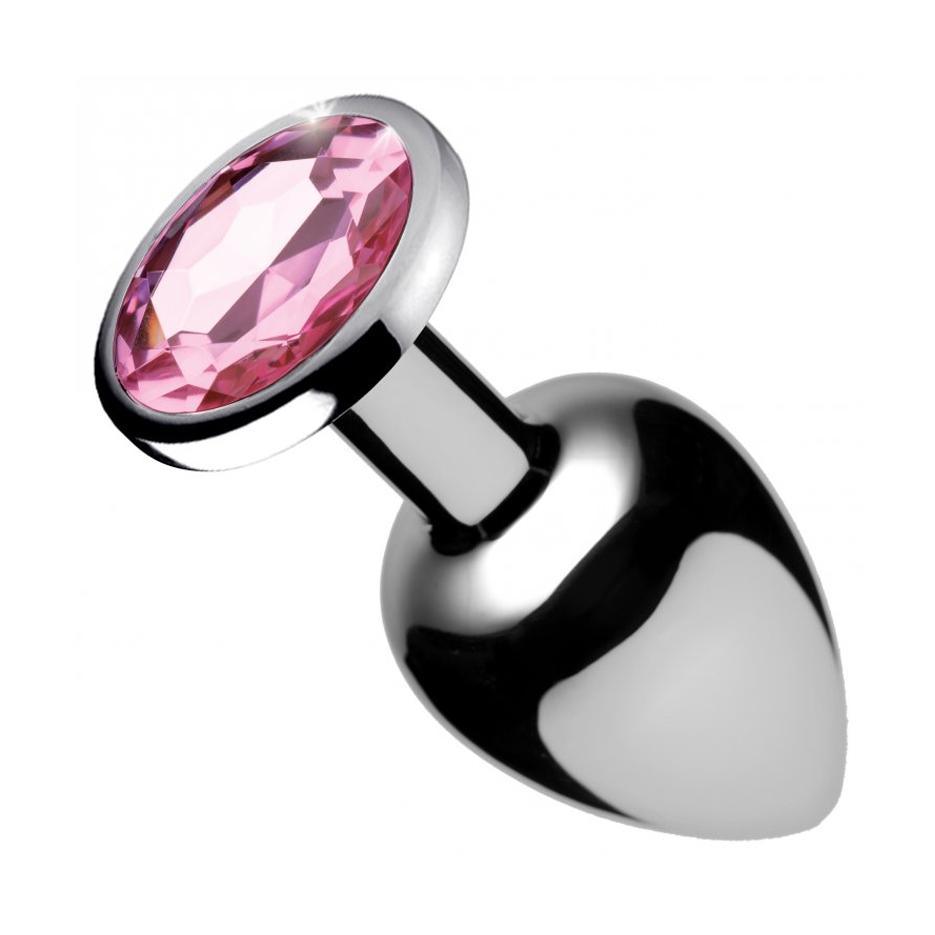Booty Sparks Pink Gem Anal Plug - 3 Sizes - CheapLubes.com