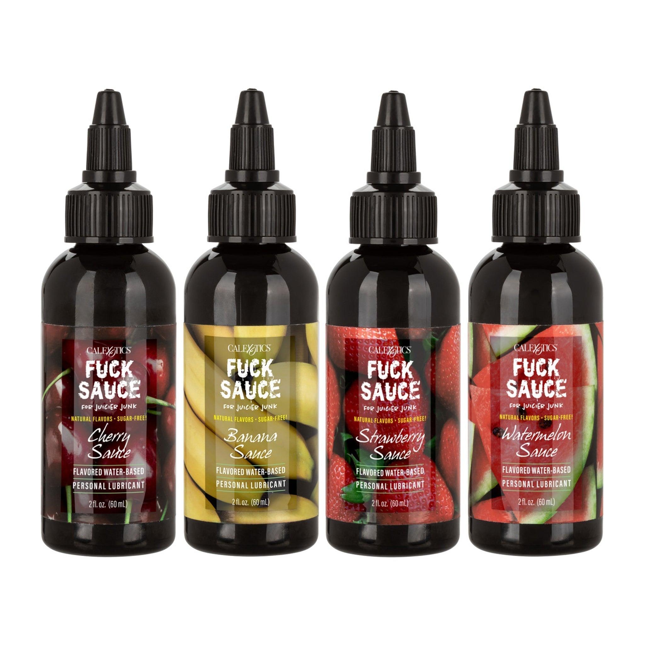 Fuck Sauce Flavored Water-Based Personal Lubricant Variety 4 Pack 2oz (60 mL) - CheapLubes.com