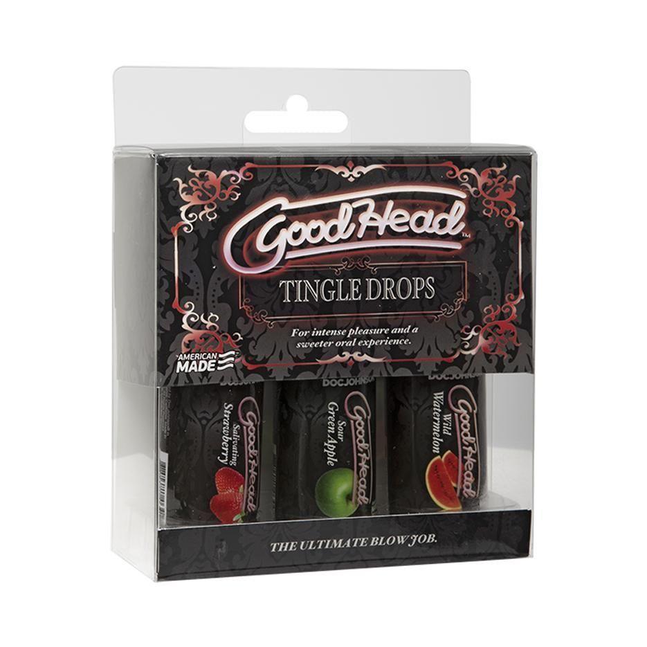 GoodHead - Tingle Drops - 3-Pack (Watermelon, Green Apple, Strawberry) - CheapLubes.com