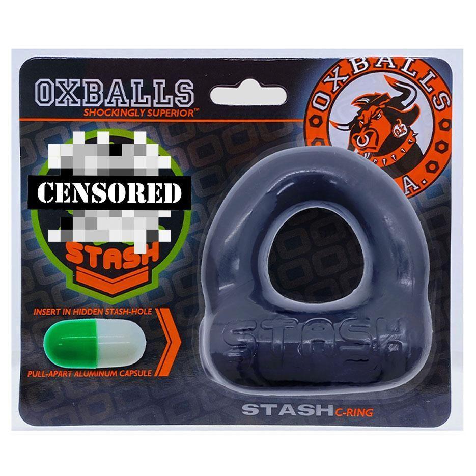 Oxballs Stash Cockring with Aluminum Capsule Insert - 2 Colors! - CheapLubes.com