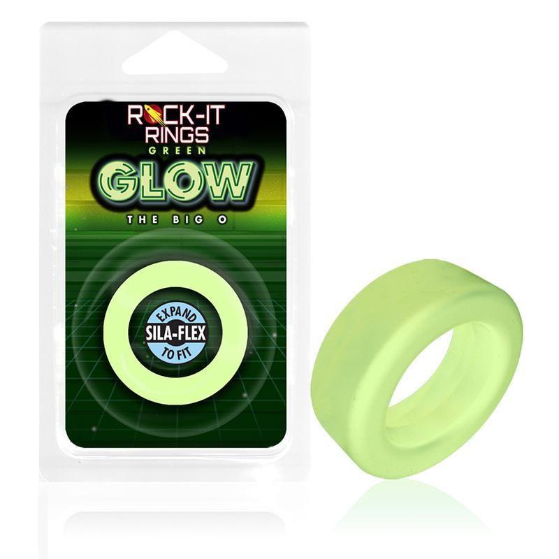Rock-it Rings GLOW The Big O C-Ring - Glows in the Dark! - Green - CheapLubes.com