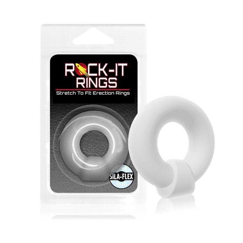 Rock-it Rings MEGA Ring - C-Ring - Translucent - CheapLubes.com
