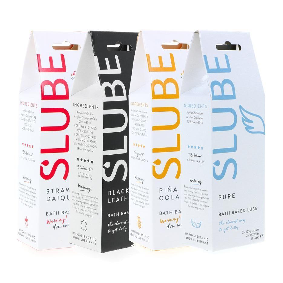 Slube Bath Based Lube 2 x 125g Sachets for 1 bath (3 Scents) CheapLubes.com Slube Bath Based Lube 2 x 125g Sachets for 1 bath (3 Scents) CheapLubes.com