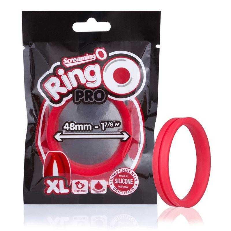 Screaming O - Ring O Pro XL - Red Silicone Ring - CheapLubes.com