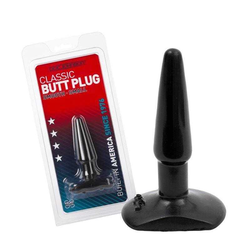 Doc Johnson Classic Black Butt Plug - Small at CheapLubes.com Doc Johnson Classic Black Butt Plug - Small at CheapLubes.com