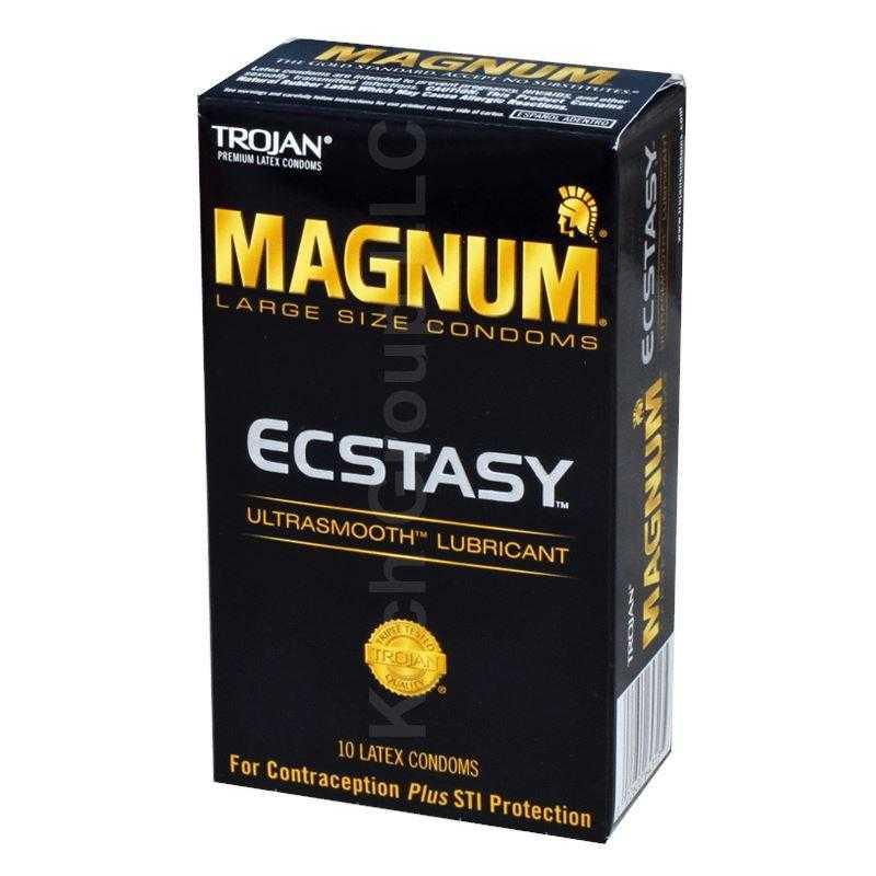 Trojan Magnum Ecstasy 10 Pk - CheapLubes.com