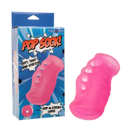Pop Sock! Grip-N-Stroke Male Masturbator - Large Pink