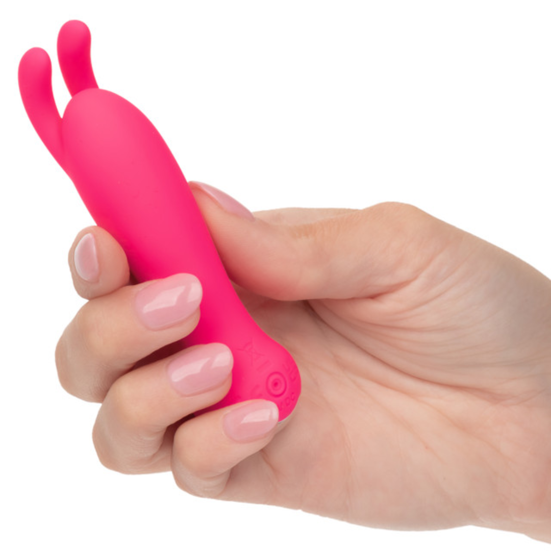 Kyst Compact Rechargeable Vibrating Bunny - Pink | CheapLubes.com Kyst Compact Rechargeable Vibrating Bunny - Pink | CheapLubes.com