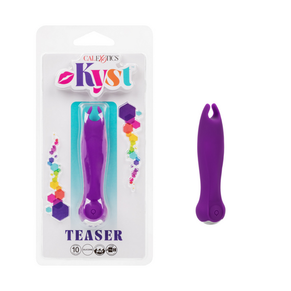 Kyst Compact Rechargeable Vibrating Teaser - Purple
