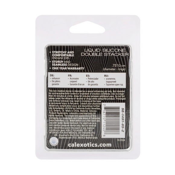 Alpha Ring Liquid Silicone Double Stacker