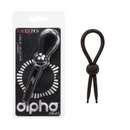 Alpha Ring Liquid Silicone Lasso - Black-1