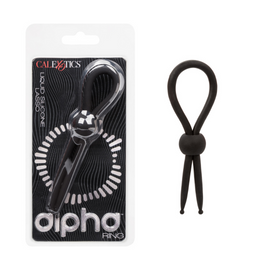 Alpha Ring Liquid Silicone Lasso - Black