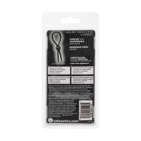 Alpha Ring Liquid Silicone Lasso - Black