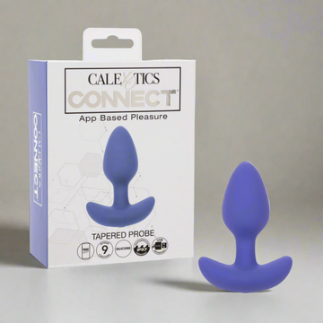 Connect Vibrating Tapered Probe - App Controlled - Purple