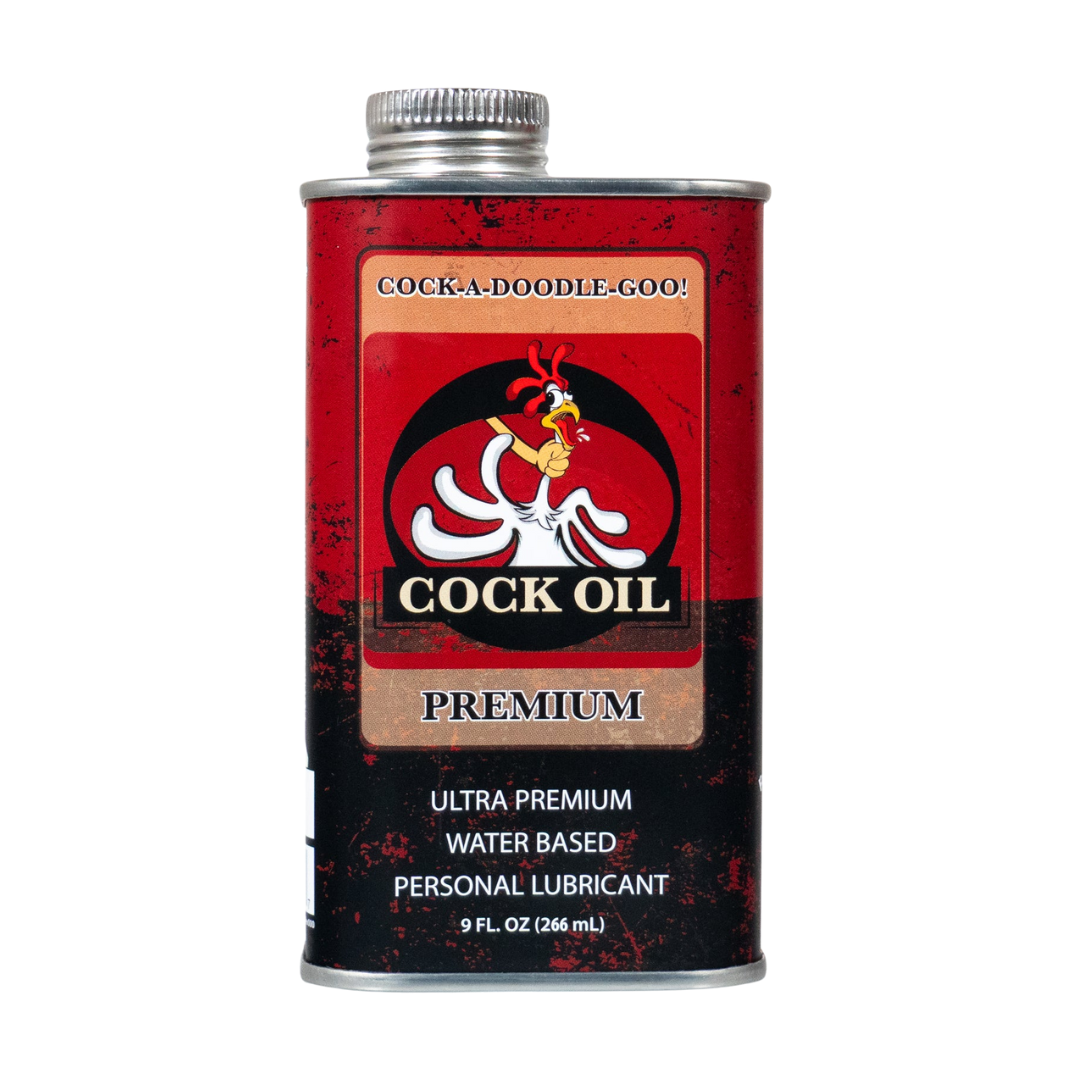 COCK OIL Ultra Premium WATER BASED Lubricant - 9 OZ METAL CAN | CheapLubes.com COCK OIL Ultra Premium WATER BASED Lubricant - 9 OZ METAL CAN | CheapLubes.com