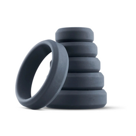 Boners Silicone Wide Cock Ring Set 6-Piece Set - 0