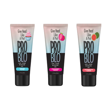 ProBlo Oral Pleasure Gel 1.5 oz – Flavored Water-Based Lubricant (3 Options)