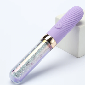 Diamond Glitter Glass Dual Vibrator