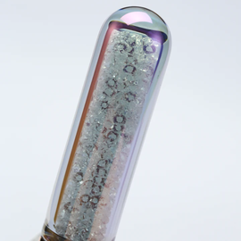 Diamond Glitter Glass Dual Vibrator - 0
