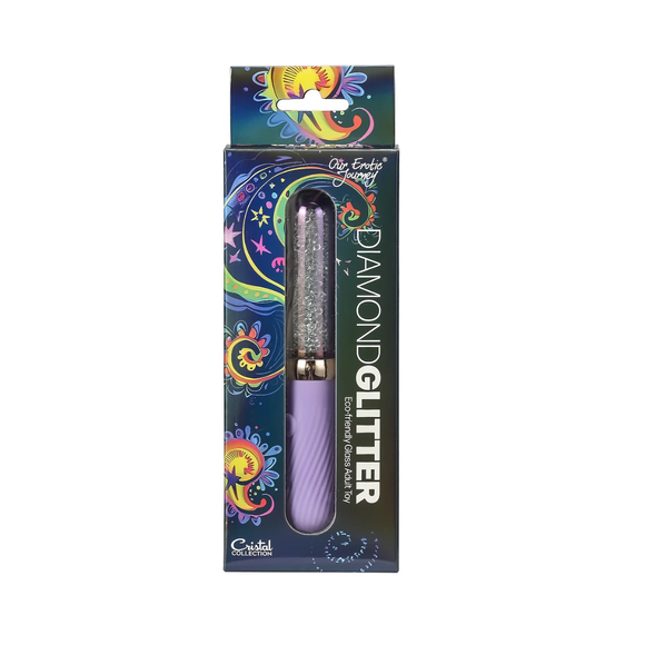 Diamond Glitter Glass Dual Vibrator