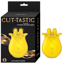 Clit-Tastic Tulip Finger Massager - Yellow | CheapLubes.com