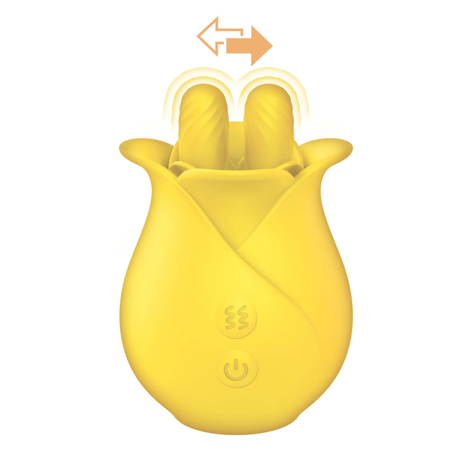 Clit-Tastic Tulip Finger Massager - Yellow | CheapLubes.com