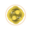 Clit-Tastic Tulip Finger Massager - Yellow | CheapLubes.com