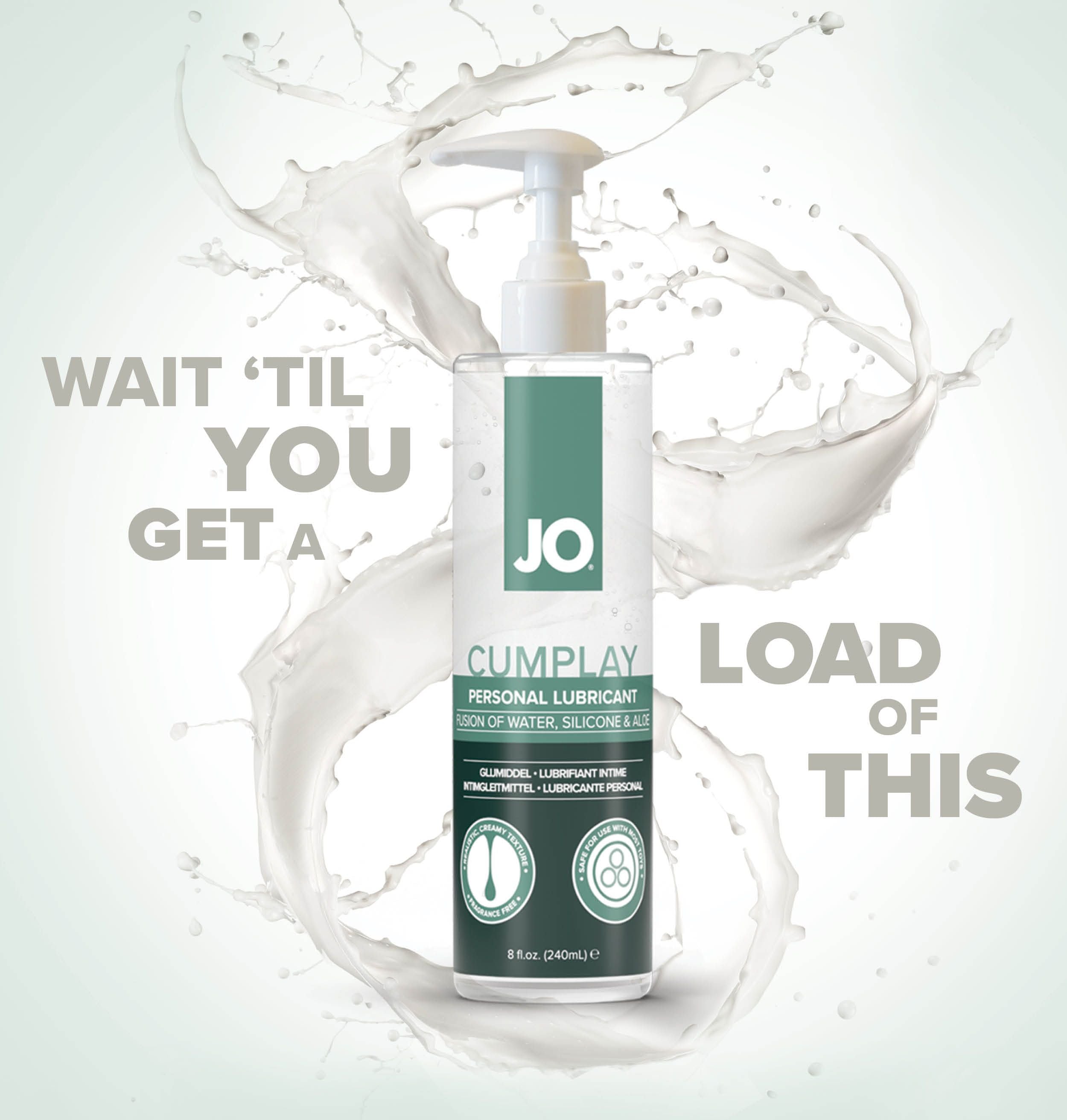 jo lubricante hybrid personal JO Cumplay Hybrid Personal Lubricant 8 oz (240 mL)