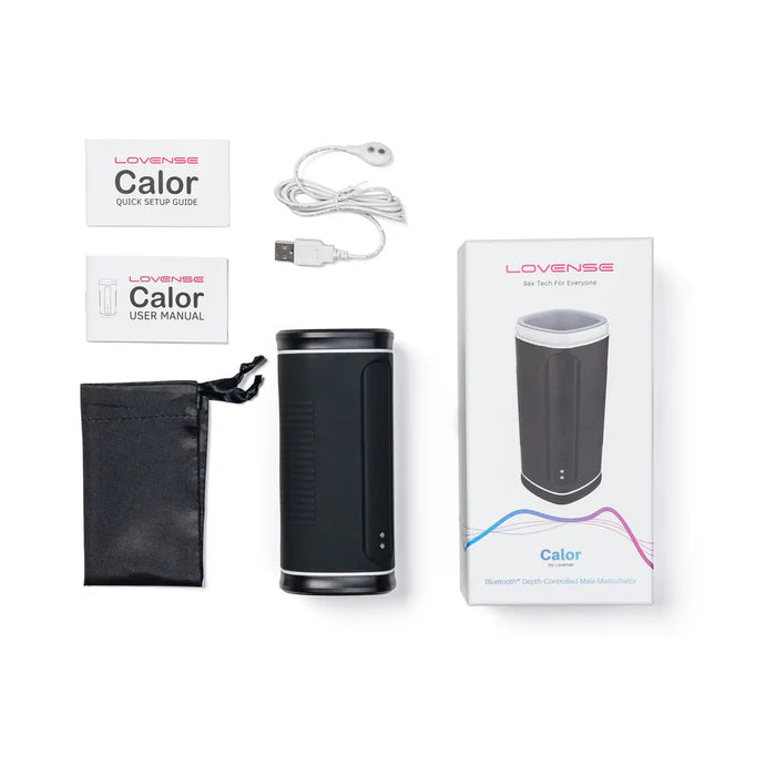 Lovense Calor Bluetooth Depth-Controlled Vibrating and Heating Masturbator - 0