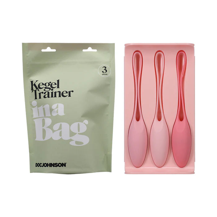 Doc Johnson Kegel Trainer Set In A Bag 3-Piece - Pink