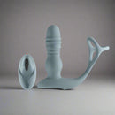 Renegade The Handyman C-Ring & Prostate Massager w/Remote - Gray-1