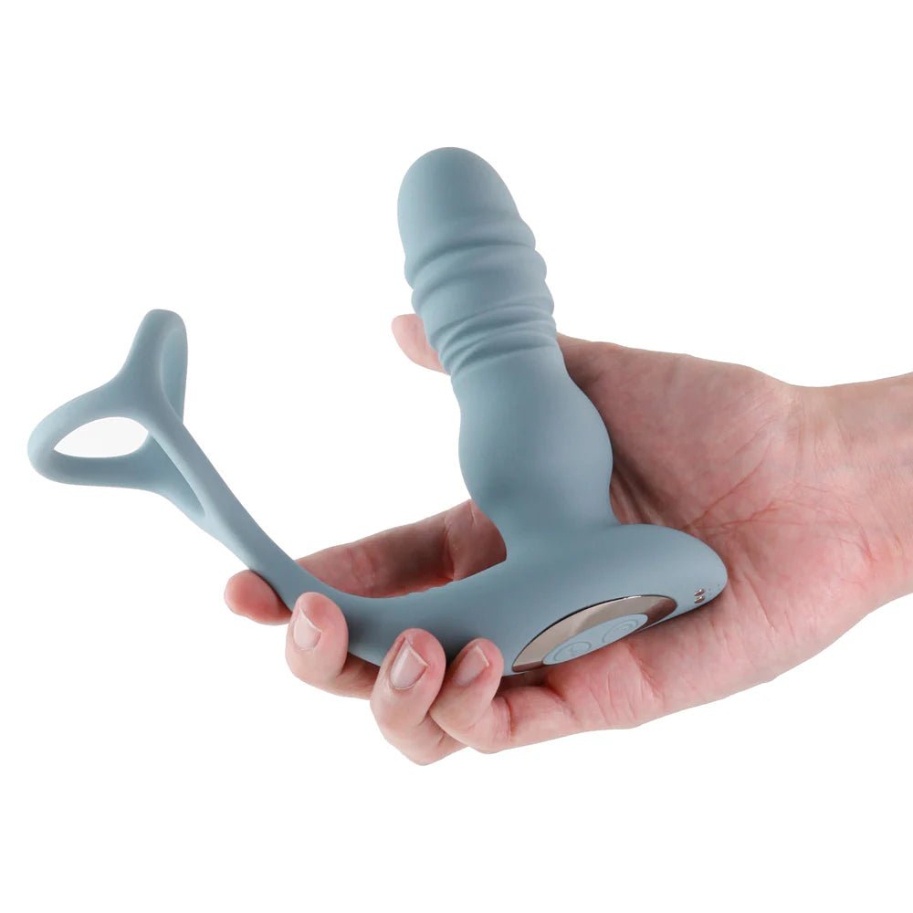 renegade sex toy Renegade The Handyman C-Ring & Prostate Massager w/Remote - Gray