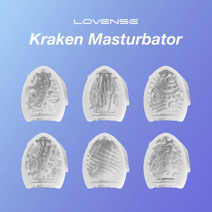 Lovense Kraken Single Egg Masturbator - Pattern may vary