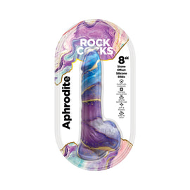 Rock Cocks Aphrodite Marble Silicone Dildo 8" - 0