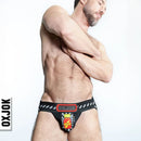 Oxballs Oxjok Popperjock 3D Rubber Huffer Jock Black/Red (4 Sizes)-4