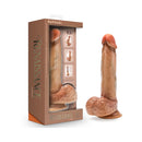 Renaissance Raphael Sliding Foreskin Dildo with Squeezable Balls 9.5 in. Tan-1