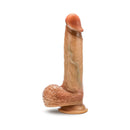 Renaissance Raphael Sliding Foreskin Dildo with Squeezable Balls 9.5 in. Tan-3