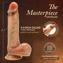 Renaissance Raphael Sliding Foreskin Dildo with Squeezable Balls 9.5 in. Tan-9