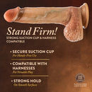 Renaissance Raphael Sliding Foreskin Dildo with Squeezable Balls 9.5 in. Tan-6