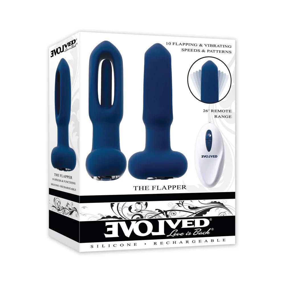 Evolved The Flapper Rechargeable Flapping Vibrator with Remote |  CheapLubes.com