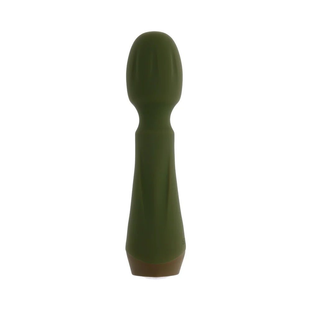Selopa Heartfelt Rechargeable Vibrating Mini Wand Silicone - Green | CheapLubes.com Selopa Heartfelt Rechargeable Vibrating Mini Wand Silicone - Green | CheapLubes.com